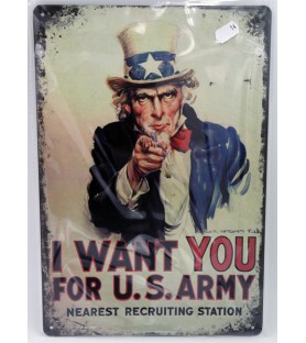 Plaque Métal Décorative 'I...